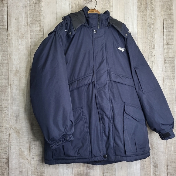 Red Kap Amtrak Train Winter Coat. Size Large. Style# JP70NV. - Picture 2 of 12